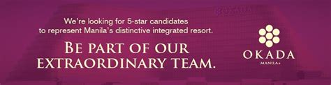 Okada Manila Hiring Work, Jobs .